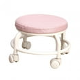 thumbnail image 2 of relayinert Tabouret à Roulettes Rond Robuste Robuste Pivotant Salons Chaise de Lavage de Voiture Rose Mise en Forme, 2 of 6