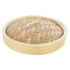 thumbnail image 1 of Canasta de vapor, canasta de vapor de bambú natural hecha a mano / tapa para albóndigas de alimentos, carne, verduras, sum, pescado, a Tapa de 7.1 pulgadas Macarena Cesta de vapor de bambú, 1 of 8