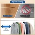 thumbnail image 3 of Paquete de 100 perchas de alambre SPECILITE para abrigos, trajes, camisas y pantalones, 3 of 9