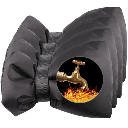 

CGACOL Outdoor Faucet Covers for Winter Freeze Protection Outdoor Faucet Spigot Cover Socks 4 Pack Waterproof Insulated Faucet Protector for Cold Weather Reusable Ice-Defence Windproof 4 Pack