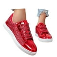 thumbnail image 3 of Glitter Sneakers for Women - Sparkly Bling Sequin Sneakers for Wedding, Party & Casual Wear, 3 of 9