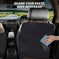 thumbnail image 2 of 2 Pack Large Back Seat Protector for Kids Feet | Premium Waterproof Kick Mats | Durable Black Backseat Cover for Child to Protect from Dirt, Mud & Scratches | Automotive Travel Accessories, 2 of 8