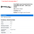 thumbnail image 2 of Front Right Lower Forward Control Arm - Compatible with 2001 - 2005 GS430 2002 2003 2004, 2 of 2