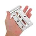thumbnail image 3 of KAKOWELY 2pcs Garage Door Bottom Track Reinforcement Brackets Garage Door Repair Part Heavy Duty Metal Hinge Brackets for Installation and Support4.72"X2.36"X0.59", 3 of 4