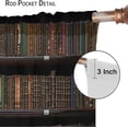 thumbnail image 6 of Room Darkening and Shading Curtains, Retro Bookshelf Curtains, Library Bookshelf Books Neatly Arranged Printed Curtains, Kitchen Bedroom Decoration Curtains, Living Room Curtain Set, 42x54 Inches, 6 of 6