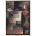 thumbnail image 2 of Paul Klee 11x14 Black Ornate Wood Framed Double Matted Museum Art Print Titled: Abstract. Red and Green Gradation (With Some Cinnibar in Vertical&nbsp;Format) (1921), 2 of 5