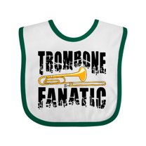Inktastic Trombone Fanatic Boys or Girls Baby Bib