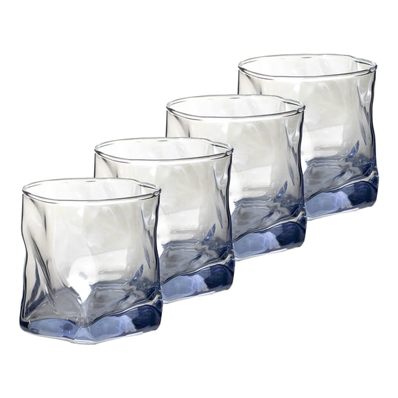 Set de 4 Vasos Electrochapados Azul 300 ml