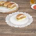 thumbnail image 4 of Pastry Tek Round White Paper Doilies - Lace - 12" x 12" - 4000 count box, 4 of 11