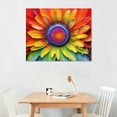 thumbnail image 2 of Nawypu  Colorful Wall Art Bedroom, Colorful Daisy Wall Art Living Room, Large Floral Painting Print Wall Art Decor, Retro Flower Watercolor Picture for Bathroom Dining Room Home, 2 of 4