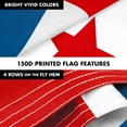 thumbnail image 5 of G128 Combo Pack: 6 Feet Tangle Free Spinning Flagpole (Black) Panama Panamanian Flag 3x5 ft Printed 150D Brass Grommets (Flag Included) Aluminum Flag Pole, 5 of 9