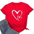thumbnail image 3 of Puyaiuu Dog Mom Shirts for Women Dog Lover Tshirts Cute Paw Love Heart Print Tee Tops Gift, 3 of 6