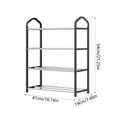thumbnail image 6 of Uiz Merueh Shoe Organizer 4 Tier Shoe Rack Shelf Kids Toddler Adult Shoe Storage Organizer Shelf for Closet Floor Entryway Bedroom, Space Saver Shoe Rack Organization Shelves, 6 of 6