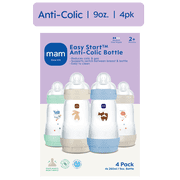 MAM ESAC 9oz Multi Color Boy, 4 Pack