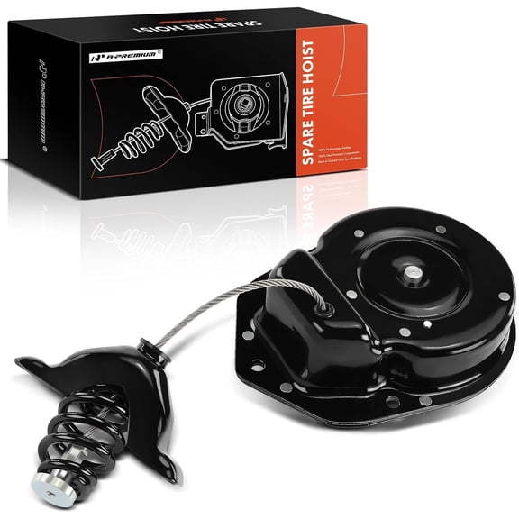 A-Premium Spare Tire Hoist Spare Tire Winch Carrier Compatible with Dodge and Chrysler Models - Durango 2004-2009, Aspen 2007-2009, Replace# 52113699AD, 52113699AE