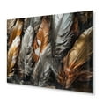 thumbnail image 2 of Designart "Feather Extravaganza Gold III" Glam Feather Metal Wall Art Prints, 2 of 5