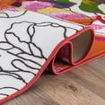 thumbnail image 5 of World Rug Gallery Modern Bright Flowers Non-Slip Area Rug - Multicolored 6'6"x6'6", 5 of 8