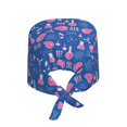 thumbnail image 2 of Gaeub Science Experiment Print Cleaning Working Cap,Unisex Scrub Cap Nurse Hat,No-Slip Scrub Cap for Men & Women, 2 of 7