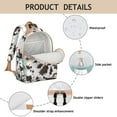 thumbnail image 3 of Farmhouse Cows Student Backpack Studentss Rustic Country-Themed Cute Cartoon Black and White Pattern Vintage Design Lightweight Durable Chest Strap Bookbag, 3 of 6