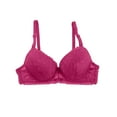 thumbnail image 5 of khonts,Women's Lace No Underwire Full Coverage Bras Wireless Full Coverage Bras Super Gathering Breathable Comfortable Bralettes Pink S, 5 of 5