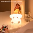 thumbnail image 4 of Cartoon Star Silicone Night Light Soft Cute Usb Charging Star Night Light Led Atmósfera Lámpara De Mesa Con Múltiples Modos De Luz Para El Dormitorio Methold HA018873-00, 4 of 7