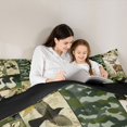 thumbnail image 5 of Homewish Hunting and Fishing Full Size Comforter Sets, Jungle Deer Bird Animal Bedding Comforter Set, Retro Green Camouflage Reversible Bedding Sets, Microfiber Bedroom Decor, 3-Piece, 5 of 8