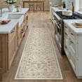 thumbnail image 7 of BERTHMEER 2'x6' Runner Rugs for Hallway Entryway Bathroom Bedroom Kitchen Non Slip Washable Beige Vintage Oriental Traditional Distressed Runner Rugs, 7 of 7