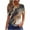 White, variant on Qiopertar Women's T-Shirts Lightweight Soft Round Neck Short Sleeve Geometric Print Casual Loose Summer Tops, White XXL