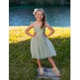 thumbnail image 4 of Arshiner Toddler Girl Tutu Dress Summer Bow-Tie Straps Casual Dresses Princess Flowy Swing A-Line Dress, 4 of 6