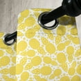 thumbnail image 3 of Ambesonne Modern Grommet Curtain, Pineapple Fruit, 50" x 72", White and Yellow, 3 of 6