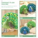 thumbnail image 5 of Juguete de pavo real de peluche, adorable pavo real de peluche, juguete de pavo real de dibujos animados para niños, juguete de pavo real simulado, 5 of 6