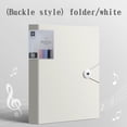 thumbnail image 1 of pstuiky 60 Page Data Book A4 Transparent Insert Folder for Music Score Certificate Collection Sturdy Sewn Binding Test Paper Storage Plastic Sheet Protectors for Documents, 1 of 3
