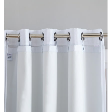 HLC.ME White Thermal 100% Blackout Grommet Curtain Liner for Complete Darkness, Energy Efficiency, &