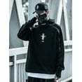 thumbnail image 5 of Niepce Inc Black Japanese Streetwear Men's Techwear Hoodie, 5 of 7