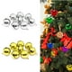 thumbnail image 5 of 50 Uds. Pequeña campana de Metal pintura colorida cascabeles navideños colgante de llave cuentas DIY para fiesta (amarillo plateado), 5 of 8