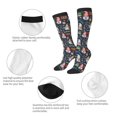 thumbnail image 3 of Fotbe Garden Gnomes Calcetas Divertidas Estampadas para Hombre y Mujer, Calcetas de Algodón hasta la Rodilla para Caminar, Correr, Enfermería y Embarazo, 3 of 6