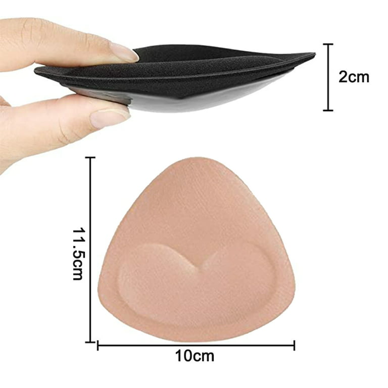Tiwala 2 Pairs Silicone Bra Inserts Self-adhesive Bra Pads Inserts  Removable Sticky Breast Enhancer Pads Breast Lifter For Women