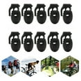 thumbnail image 6 of Sportteer Rope Buckle Elastic Rope Clip 10Pcs Plastic Spring Cord Locks for Paracords Replacement Lanyard Stopper Corded Toggle Clasps for Bungee Swim Goggles Elastic, 6 of 9