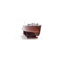 thumbnail image 2 of HomeStock Classic Charm Craft Triple Cockpit, 24 x 6.75 x 7 Inch - Handcrafted Wooden Model Boat, Fully Assembled, Perfect for Collectors of Wooden Ship Collectibles, Home D cor Accents, 2 of 5