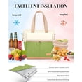 thumbnail image 3 of JOYHILL 16.2 L Insulated Lunch Bag for Women, Reusable Leakproof Lunch Tote Thermal Lunch Box Lunch Cooler with Shoulder Strap, Avocado Green, 3 of 8