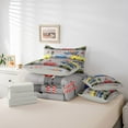 thumbnail image 6 of Castle Fairy Cartoon Car Twin Bedding Sets 7-Piece for Preppy Kids Children,Construction Vehicles Bedding Comforter Set Microfiber,Transportation Theme Breathable Sheet Sets,Luxury Bedroom Decor, 6 of 8