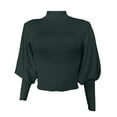 thumbnail image 3 of Vedolay Women's Sweaters Womens Fall Winter Sweater Fashion Crew Neck Long Sleeve Pullover Casual Tops,Green S, 3 of 5