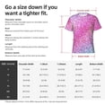 thumbnail image 4 of Bixox Men's Fun Rainbow Printed Short Sleeve Skinny Athletic T-Shirt, 4 of 6