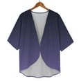 thumbnail image 6 of BODOAO Kimono Cardigans for Women Women's Chiffon Short Sleeve Open Front Cardigan Lightweight & Breathable Summer Cover Up for Casual & Wear Bk1 4Xl, 6 of 7