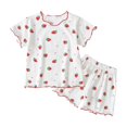 thumbnail image 2 of Conjunto de pijama infantil de manga larga con estampado informal de dos piezas, ropa de estar por casa suave y transpirable para niños y niñas pequeños, primavera, verano e invierno, tallas 80-130., 2 of 3