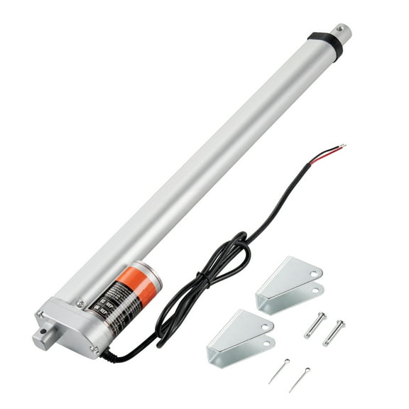 KFFKFF Linear Actuator 12V, 16 Inch High Load 330lbs/1500N Linear Actuator, 0.19"/s Linear Motion Actuator with Mounting Bracket and IP54 Protection