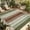Sage Green Brown, variant on Red Pink Outdoor Rug for Patio/Deck/Porch, Non-Slip Large Area Rug 5 x 8 Ft, Farmhouse Wood Grain Vintage Brown Striped Indoor Outdoor Rugs Washable Area Rugs, Reversible Camping Rug Carpet Runner