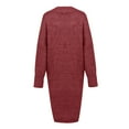 thumbnail image 6 of Besolor Women's Plus Size Long Cardigan Sweaters Casual Open Front Long Sleeve Knitted Outerwear Fall Winter Coats, 6 of 9