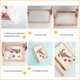 thumbnail image 3 of 2 Pieces Natural Wooden Paper Making Mould Papermaking Frame Screen Deckle 5 x 7 Inch and 7.5 x 10 Inch Screen Printing Frame for DIY Paper Craft and Dried Flower Handcraft, 3 of 7