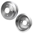thumbnail image 4 of Detroit Axle - 4-Lug Brake Kit for 2001-2006 Nissan Sentra 1.8L, Front Brake Rotors Rear Brake Drums Front Ceramic Brake Pads Rear Semi-metallic Brake Shoes: 10.10'' Front Rotors, 4 of 7